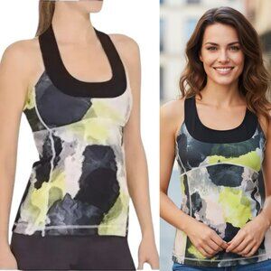 Lululemon Racerback Shelf Bra Tank Top in Citron Tinted Canvas Size 4